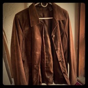 Suede Jacket plus size